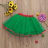 Baby Kids Girls Solid Color Tulle Tutu Ballet Skirts Bowknot Lace Up Dance Skirts Casual Skirt for (Green, 3-8 Years) view 2