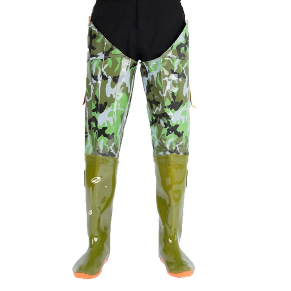 Hip Waders 85Ccm Hip Wader, Waterproof PVC Anti Slip and Wear-Resistant Fishing Hunting and Wading Boots (Color : A3, Size : 37)