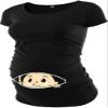 Baby Shower Dresses for Mommy to Be Cute Maternity Dress Motherhood Mom Shirts Women Coming Soon Shirt Graphic Tees T Announcement Brewing -Black - Baby Maternity T-Shirt-[40022012-AF]-Small view 1