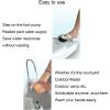 CEVIZ Portable Sink and Toilet Combination, 17L Hand Washing Station and 20L Flush Toilet, Convenient Caravan Travel Toilet Sink Cleaning Station with Rollers and Foot Pump view 3