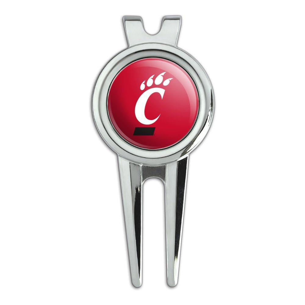 University of Cincinnati Primary Logo Golf Divot Repair Tool and Ball Marker
