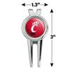 University of Cincinnati Primary Logo Golf Divot Repair Tool and Ball Marker view 4