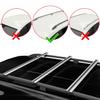 Compatible with Skoda Yeti 2009-2017 BASIC Model Car Roof Rack Cross Bar Grey Aluminium 3 Bars view 2