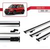 Compatible with Skoda Yeti 2009-2017 BASIC Model Car Roof Rack Cross Bar Grey Aluminium 3 Bars view 3