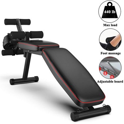 Adjustable Weight Bench Workout Bench Dumbbell Bench Supine Board, Fitness Bench Press Stool,Weightlifting Dumbbell Bench Multi-Function Household Abdominal Muscles Fitness Chair Men and Women Sit-Ups