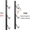 Katzowen Multi-Purpose Storage Carrier Skateboard Hanger Longboard Wall Mount, for Skis, Snowboards, Fishing Rods, Wakeboards, Scooters, Workout Mats & More (Size : 3-Shelf) view 2