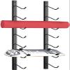 Katzowen Multi-Purpose Storage Carrier Skateboard Hanger Longboard Wall Mount, for Skis, Snowboards, Fishing Rods, Wakeboards, Scooters, Workout Mats & More (Size : 7-Shelf) view 1