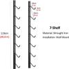 Katzowen Multi-Purpose Storage Carrier Skateboard Hanger Longboard Wall Mount, for Skis, Snowboards, Fishing Rods, Wakeboards, Scooters, Workout Mats & More (Size : 7-Shelf) view 2