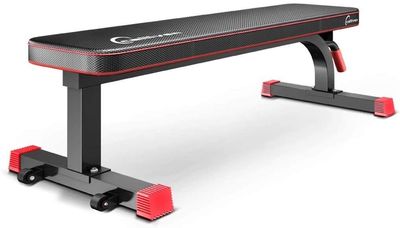 REMYS Weight Bench Adjustable Workout Bench Dumbbell Sit Up Bench, Flat Workout Bar Preacher Curl Bench with Weights, Home Equipment, Olympic Weight Bench