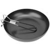 Outdoor Camp Fry Pan Folding Handle Stainless Outdoor Portable Pan Foldable Camping Cookware Non Stick Pan Cooking Frying Camping Picnic Hiking Utensils view 1