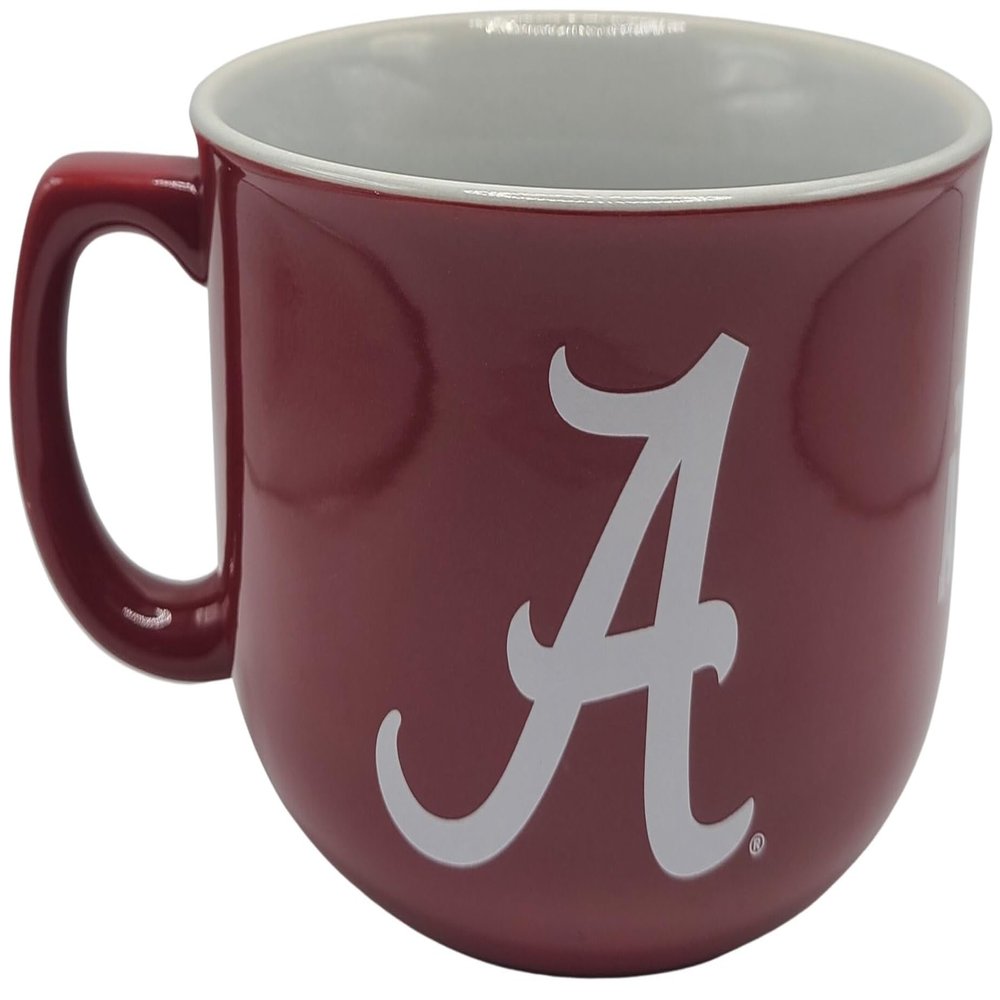 Boelter Brands Licensed NCAA Giant, Oversized Two-Tone 32oz Bowl Mug (Alabama Crimson Tide)