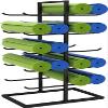 Katzowen Extra Large Capacity Yoga Mat Holder, Black 5-Level Foam Roller Stand for Resistance Bands/Yoga Mats, Hold 20 Exercise Mats (Color : Black) view 1
