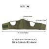 AOUTACC Shooting Mask,Half Face Silicone Mask,Multifunctional Riding Breathable Face Shield for Outdoor/BBS/Paintball/Shooting/CS Survival Game-Green(M) view 2