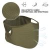 AOUTACC Shooting Mask,Half Face Silicone Mask,Multifunctional Riding Breathable Face Shield for Outdoor/BBS/Paintball/Shooting/CS Survival Game-Green(M) view 3