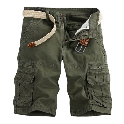 7 Inch Inseam Shorts Men Mens Khaki Cargo Shorts Classic Fit Multi Pockets Tooling Shorts 6 Inch Inseam Casual Summer Work Beach Shorts Mens Fashion Shorts Army Green 5X