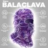 ROXUN Distressed Ski Mask Balaclava, Yeat Shiesty Fluffy Knitted Full Face Mask for Men/Women Purple Mixed view 3