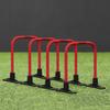 FORZA Soccer Pro Passing Arcs [4 Pack] - Grass/4G Pitches - Optional Bases (Without Bag, Red, with Base) view 2
