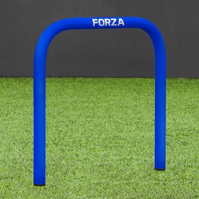 FORZA Pro Soccer Passing Arcs | Set of 4 Elite-Level Soccer Targets to Enhance Passing Techniques & Accuracy - Optional Carry Bag & Bases (Electric Blue, Without Bases, with Carry Bag)