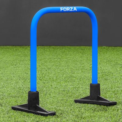 FORZA Soccer Pro Passing Arcs [4 Pack] - Grass/4G Pitches - Optional Bases (Without Bag, Sky Blue, with Base)