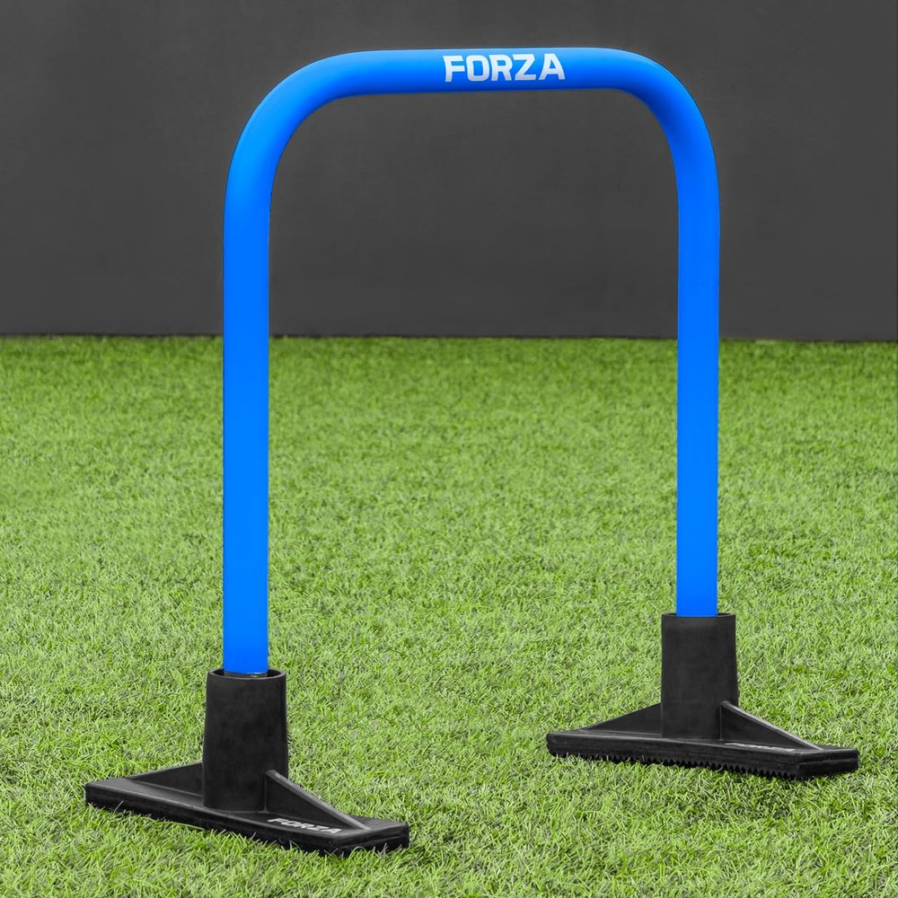 FORZA Soccer Pro Passing Arcs [4 Pack] - Grass/4G Pitches - Optional Bases (Without Bag, Sky Blue, with Base)