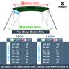 Universal 3 Bow Bimini Top Replacement Canvas, Bimini Top Canvas Only with Zip-On Storage Boot, 900D Marine Grade, Waterproof, Fadeproof Sun Shade Boat Canopy, No Frame, 54-60" W, Hunter Green view 2