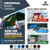 Universal 3 Bow Bimini Top Replacement Canvas, Bimini Top Canvas Only with Zip-On Storage Boot, 900D Marine Grade, Waterproof, Fadeproof Sun Shade Boat Canopy, No Frame, 54-60" W, Hunter Green view 4