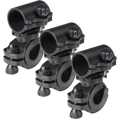 BIUDECO 3pcs Bike Flashlight Holder Bike Light Mount Torch Stand Clip Flashlight Rack for Cycling Accessories Compatible with Various Flashlights