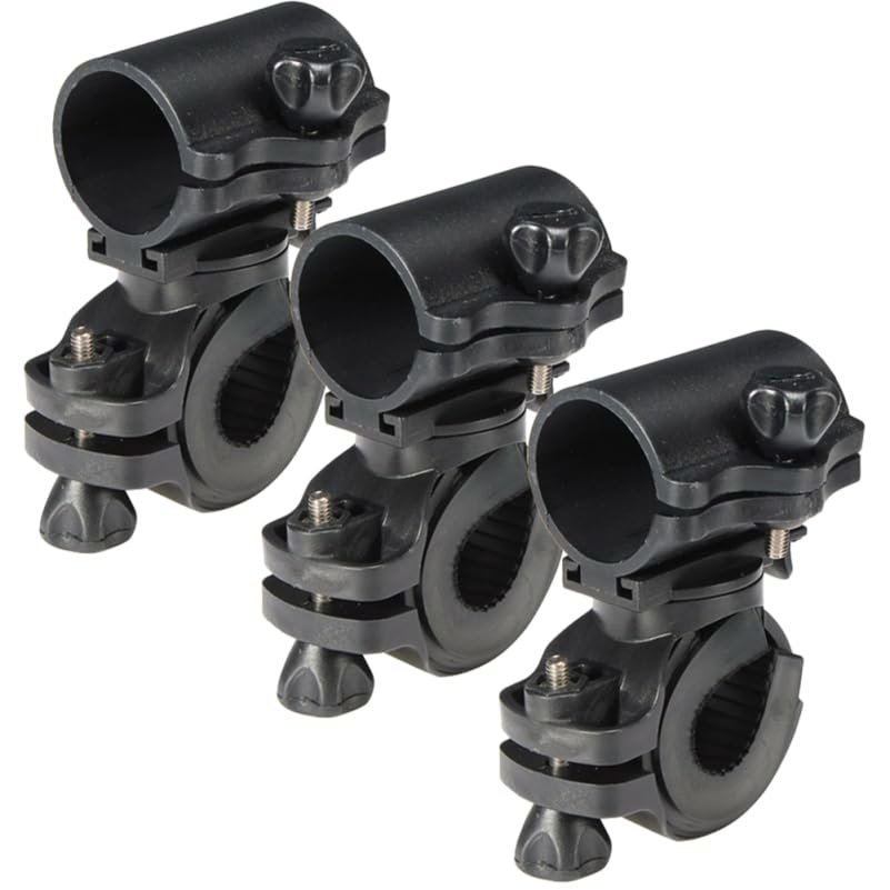 BIUDECO 3pcs Bike Flashlight Holder Bike Light Mount Torch Stand Clip Flashlight Rack for Cycling Accessories Compatible with Various Flashlights