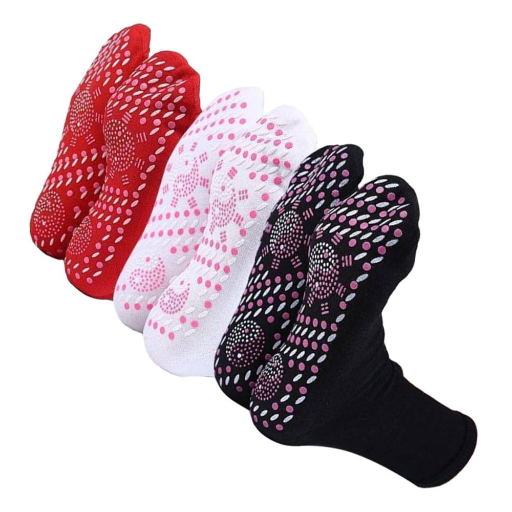 3 Pairs Self Heating Socks Winter Socks for Women Mens Boot Ski Womens Electric Heated Health Pantuflas para Nios Outdoor Heated Comfortable