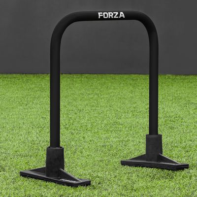 FORZA Soccer Pro Passing Arcs [4 Pack] - Grass/4G Pitches - Optional Bases (Without Bag, Black, with Base)