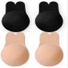 2 Pairs Adhesive Bra 2023 Upgrad Sticky Invisible Backless Strapless Push Up Bras for Womens Sticky Bra Nipple Bras (as1, Cup_Band, c, d, Black and Beige)