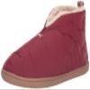 Dearfoams Men's Indoor/Outdoor Warm Up Bootie Slipper, Cabernet, Small view 1