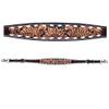 BAR H EQUINE Sunflower Floral Hand Carved Horse Western Leather Wither Straps Brown | Strap for Horses