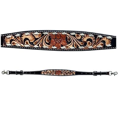 BAR H EQUINE Floral Hand Carved Horse Western Leather Wither Straps | Strap for Horses