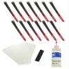 Golf Pride Decade MultiCompound Standard Golf Grips (13pcs + Golf Grip Kit) Black/Red view 1