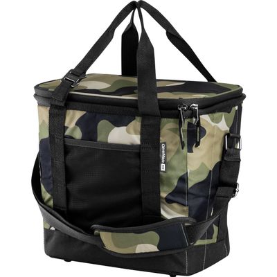 CleverMade Collapsible Insulated Cooler Bag  24 Can Leakproof Soft Cooler for Beach, Travel, Car  Shoulder Strap, Bottle Opener  Camo