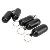 Airshi Floating Keychain, Easy to Recognize ABS Pill Shape Floating Keychain for Surf Fishing (Black)