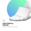 Feetures Elite Light Cushion Invisible Socks - Anti-Slip Sport Sock Liner with Targeted Compression - White, S (1 Pair) view 4