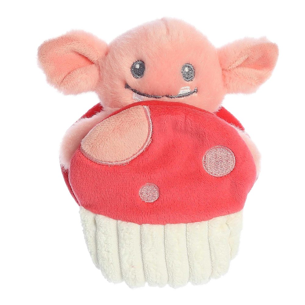 Ebba Playful Pocket Peekers Gribble Goblin Baby Stuffed Animal - Soft & Cuddly Toy - Interactive Playmate & Comforter - Peach 5.5 Inches