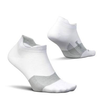 Feetures Elite Ultra Light Cushion Ankle Socks - Sport Sock with Targeted Compression - New White, M (1 Pack)