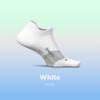 Feetures Elite Ultra Light Cushion Ankle Socks - Sport Sock with Targeted Compression - New White, M (1 Pack) view 3