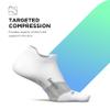 Feetures Elite Ultra Light Cushion Ankle Socks - Sport Sock with Targeted Compression - New White, M (1 Pack) view 4
