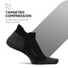 Feetures Elite Max Cushion No Show Tab Ankle Socks - Sport Sock with Targeted Compression - New Black, L (1 Pair) view 4