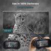 Head-Mounted Night Vision Goggles - lovpo Rechargeable Digital Infrared Night Vision Binoculars 1312FT 2.7" Screen Night Vision Goggles with Head Strap &32GB SD card and Card Reader for Hunting,Adults view 3