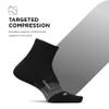 Feetures Elite Light Cushion Quarter Solid - Sport Sock with Targeted Compression - New Black, S (1 Pair) view 4