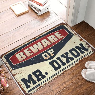 Dsoluuing Fall Door Mats for Outside Entry Beware of Mr. Dixon Doormat Outdoor Doormats Fall Door Mats Outdoor (Size : 65X90CM)