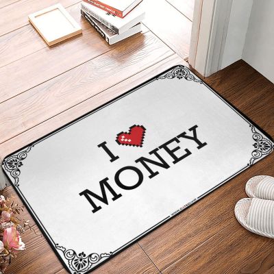 Abipuir Fall Outdoor Welcome Mat I Love Money Doormat Fall Rugs for Front Door Outdoor Runner Rug (Color : Colour, Size : 65X90CM)