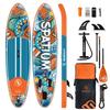 Spatium Inflatable Paddle Board Extra Wide Stand Up Paddle Boards with Premium Sup Accessories Including Backpack,Fins, Leash, Paddle, Pump, Sup Paddleboard for Adults (Dream) view 1
