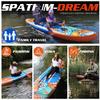 Spatium Inflatable Paddle Board Extra Wide Stand Up Paddle Boards with Premium Sup Accessories Including Backpack,Fins, Leash, Paddle, Pump, Sup Paddleboard for Adults (Dream) view 3