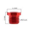 Sanmum 4pcs M10 Folding Bikes Screws Plug MTB Bolts V Brake Column Bike Rack Brake Disc Screw (Red) view 2